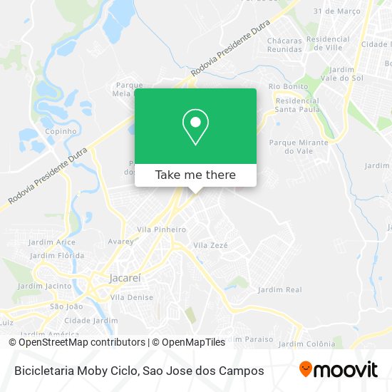 Bicicletaria Moby Ciclo map