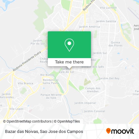 Bazar das Noivas map