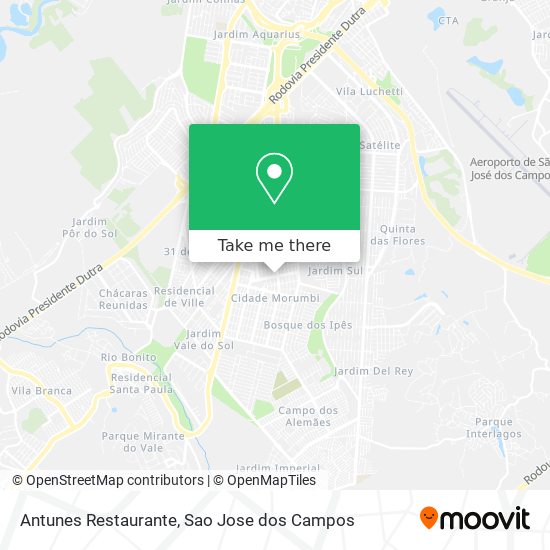 Mapa Antunes Restaurante