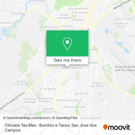 Chicano Tex Mex - Burritos e Tacos map