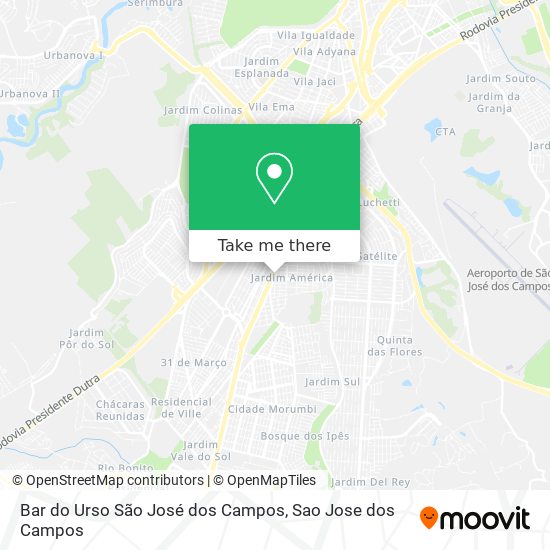 Bar do Urso São José dos Campos map