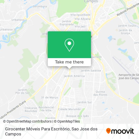 Mapa Girocenter Móveis Para Escritório