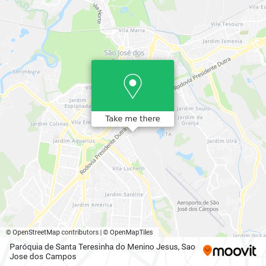 Paróquia de Santa Teresinha do Menino Jesus map