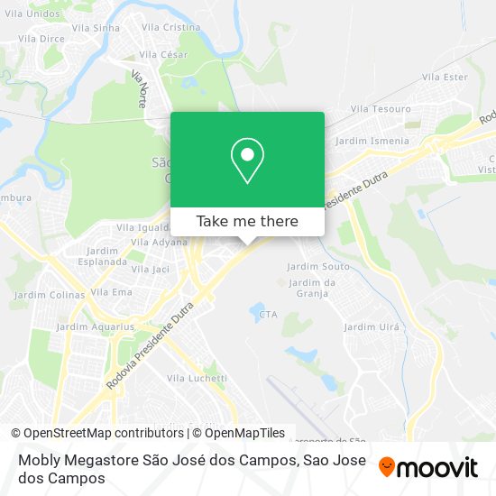 Mobly Megastore São José dos Campos map