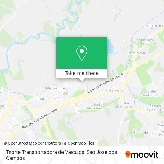 Tnorte Transportadora de Veículos map