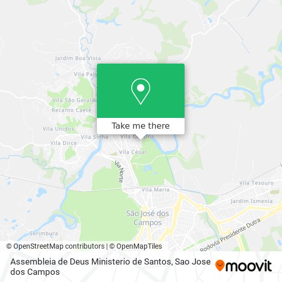 Assembleia de Deus Ministerio de Santos map