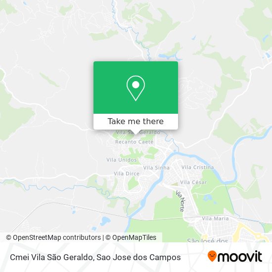 Cmei Vila São Geraldo map