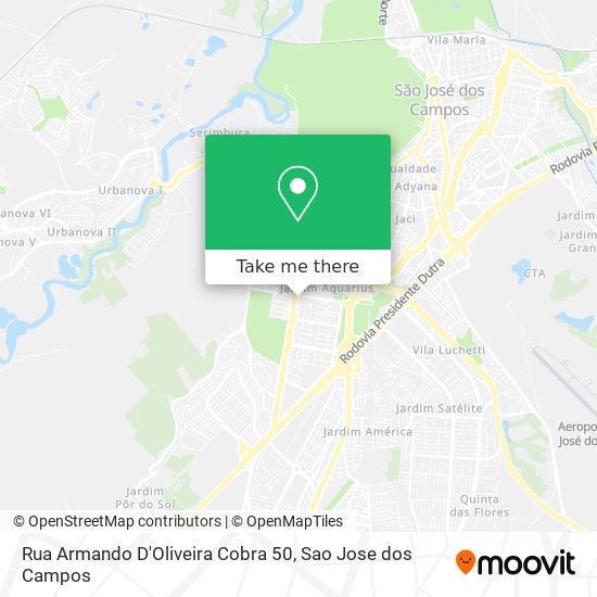 Mapa Rua Armando D'Oliveira Cobra 50
