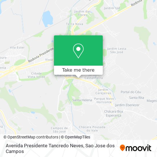 Avenida Presidente Tancredo Neves map