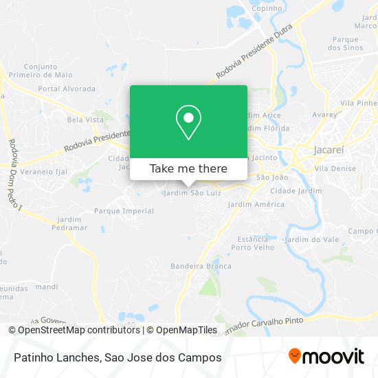 Patinho Lanches map
