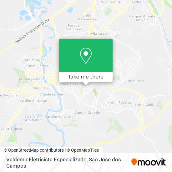 Valdemir Eletricista Especializado map