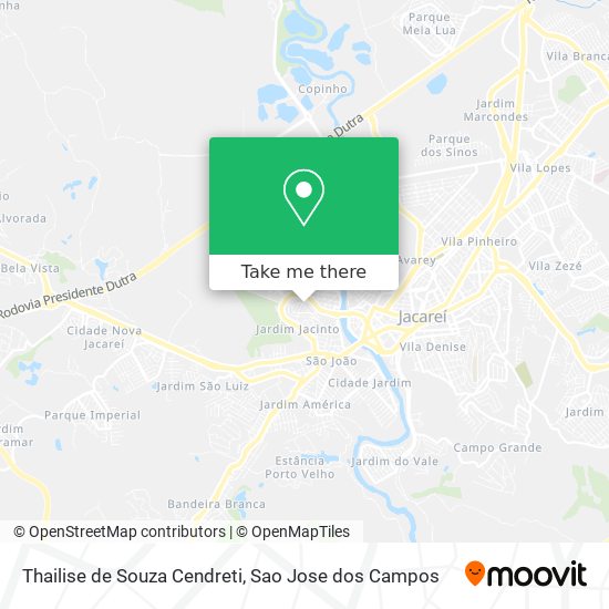 Thailise de Souza Cendreti map