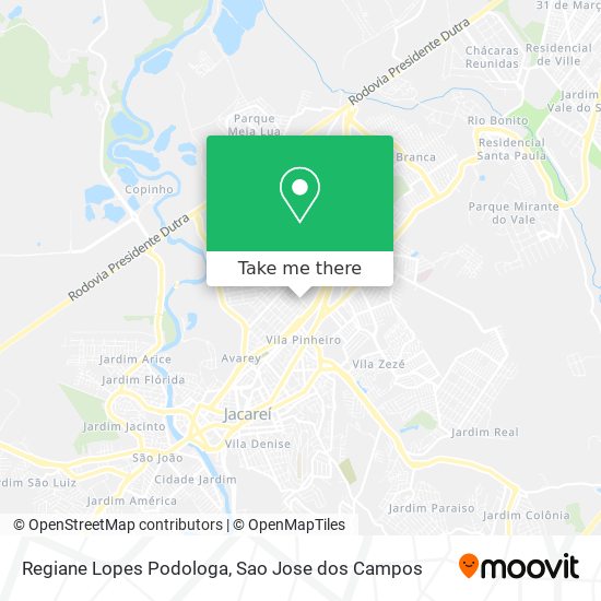 Regiane Lopes Podologa map