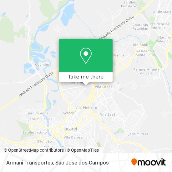 Armani Transportes map