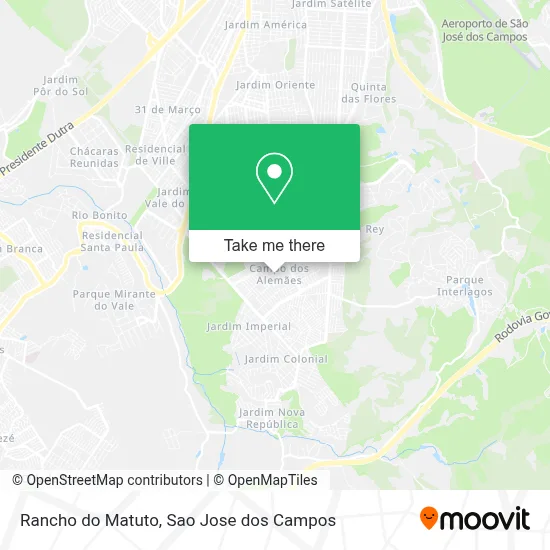 Rancho do Matuto map