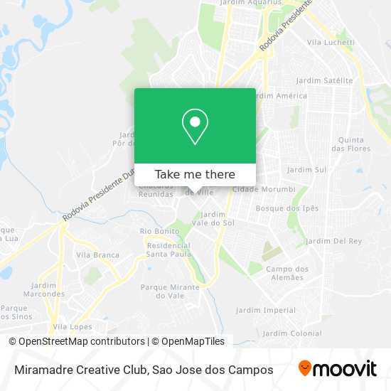 Miramadre Creative Club map