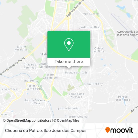 Choperia do Patrao map