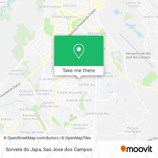 Sorvete do Japa map