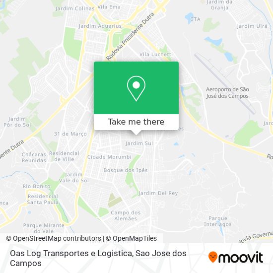 Oas Log Transportes e Logistica map