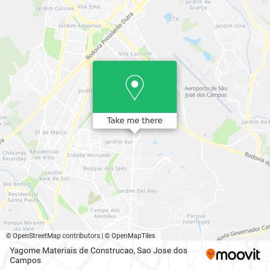 Mapa Yagome Materiais de Construcao