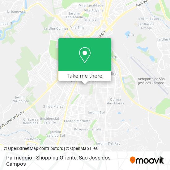 Parmeggio - Shopping Oriente map