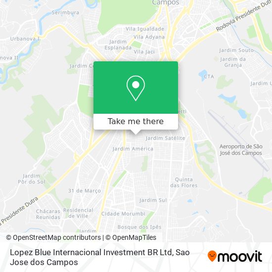 Mapa Lopez Blue Internacional Investment BR Ltd