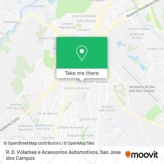 R. D. Volantes e Acessorios Automotivos map