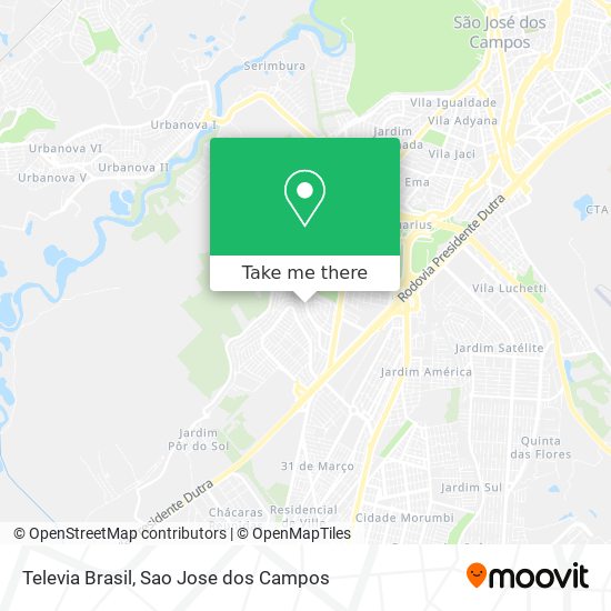 Televia Brasil map