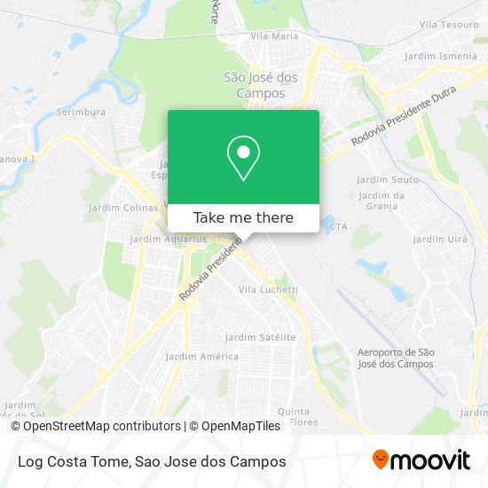 Log Costa Tome map