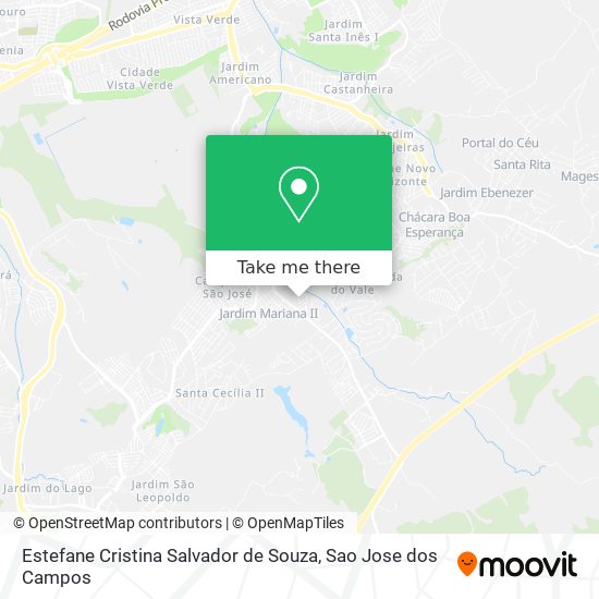 Estefane Cristina Salvador de Souza map