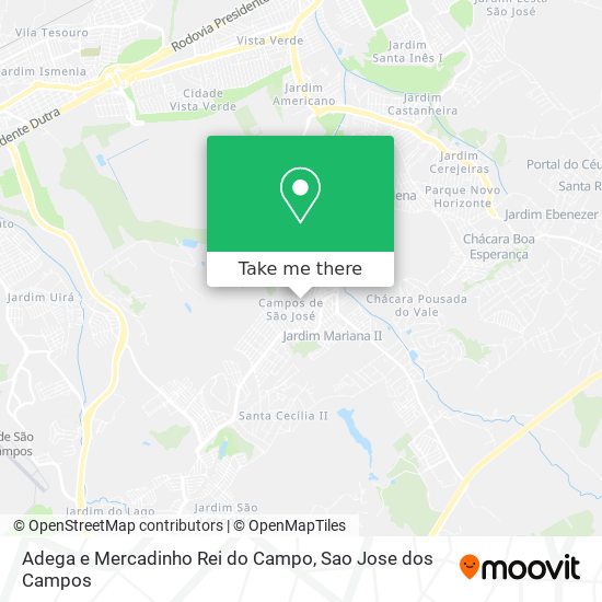 Adega e Mercadinho Rei do Campo map