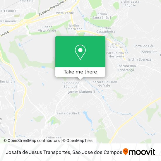 Josafa de Jesus Transportes map