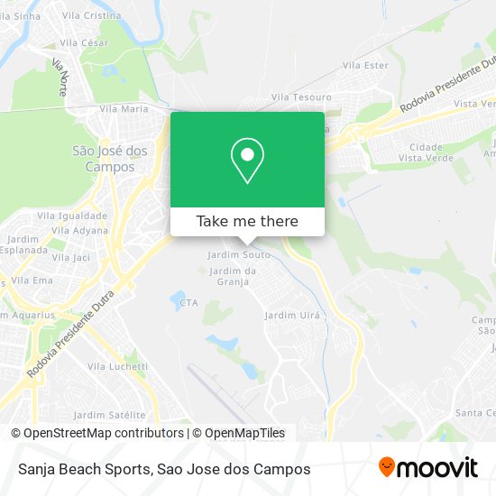 Sanja Beach Sports map