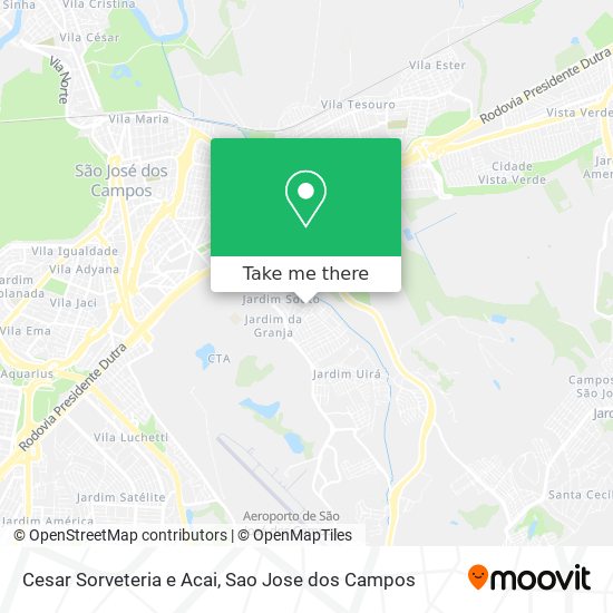 Cesar Sorveteria e Acai map