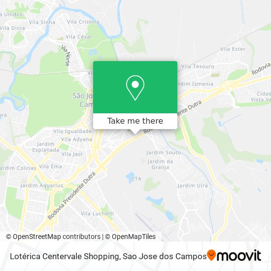 Lotérica Centervale Shopping map