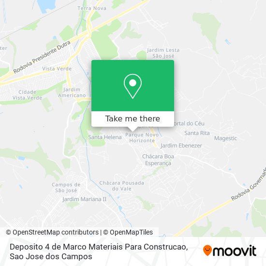 Mapa Deposito 4 de Marco Materiais Para Construcao