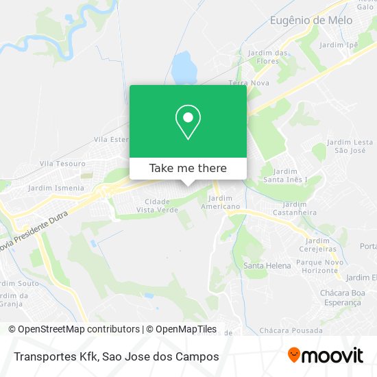 Transportes Kfk map