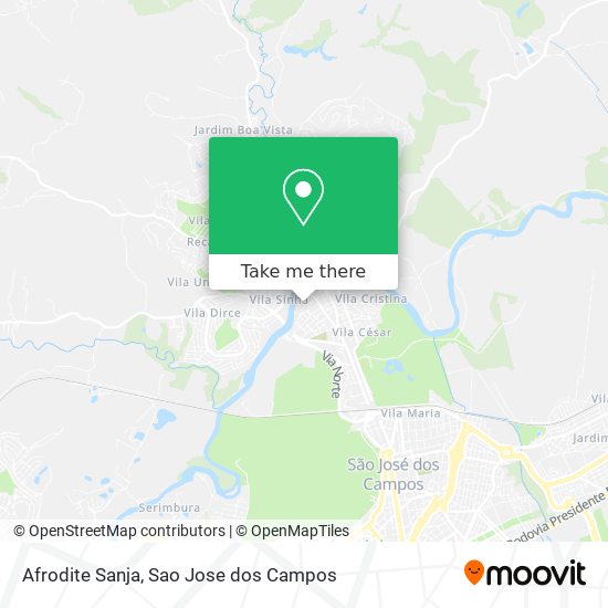 Afrodite Sanja map