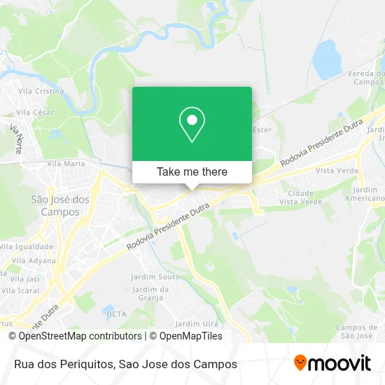 Rua dos Periquitos map
