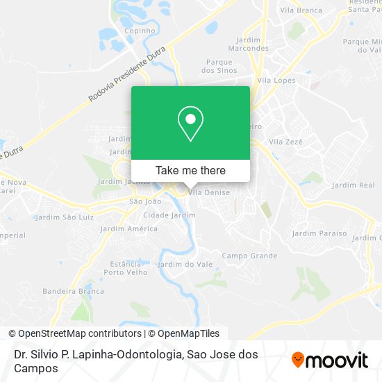 Dr. Silvio P. Lapinha-Odontologia map
