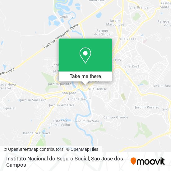 Instituto Nacional do Seguro Social map