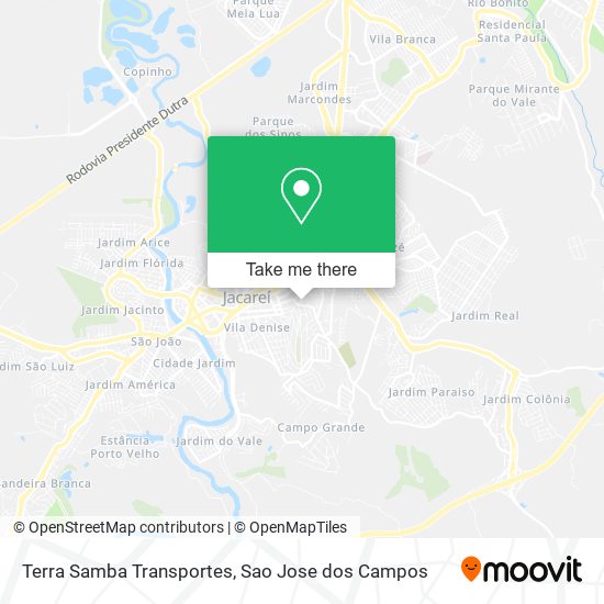 Terra Samba Transportes map