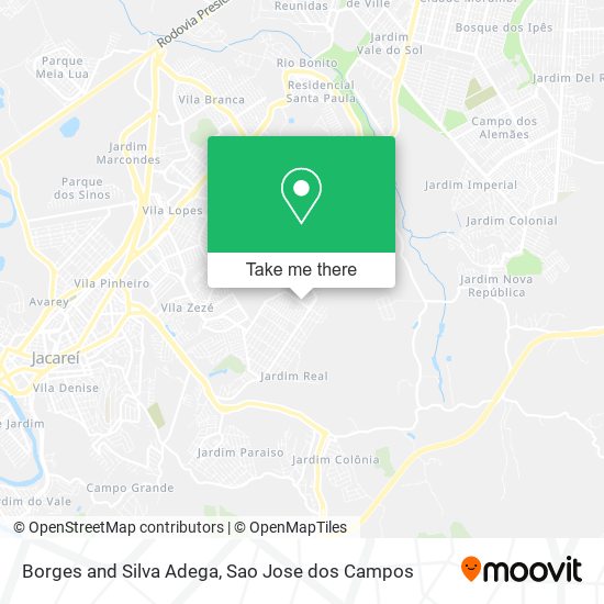 Borges and Silva Adega map