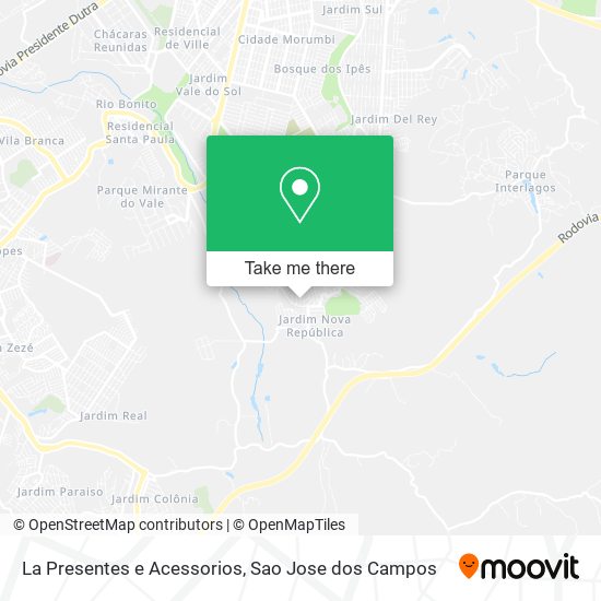 La Presentes e Acessorios map