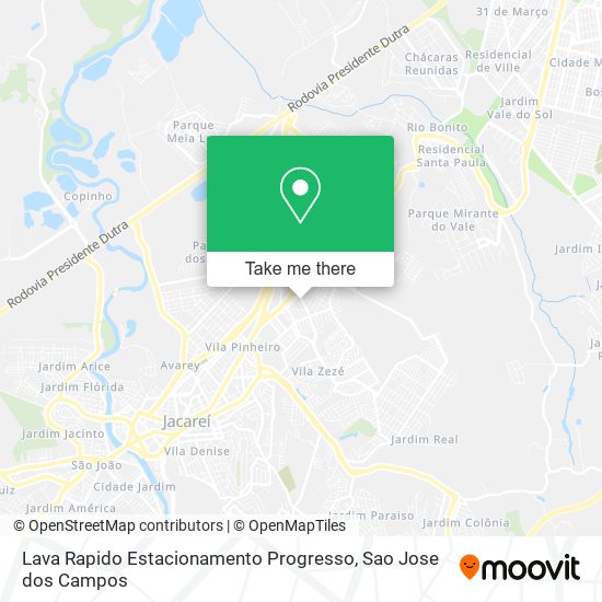 Lava Rapido Estacionamento Progresso map