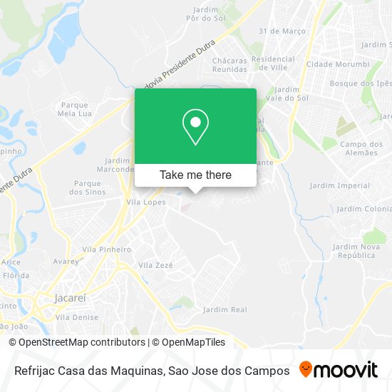 Refrijac Casa das Maquinas map
