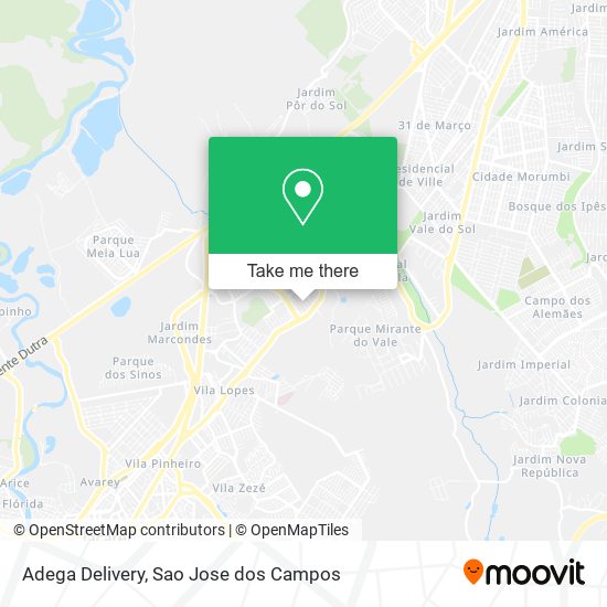 Adega Delivery map