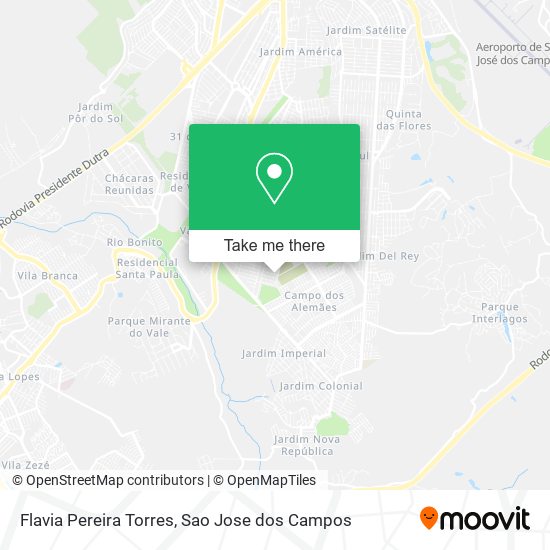 Flavia Pereira Torres map