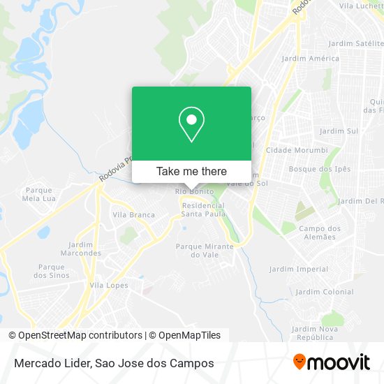 Mercado Lider map