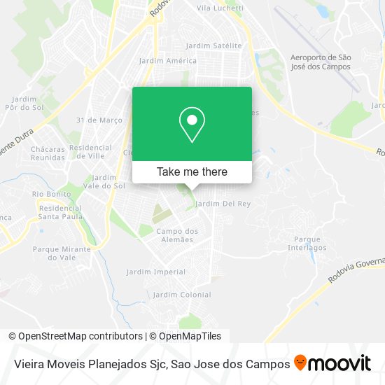 Vieira Moveis Planejados Sjc map